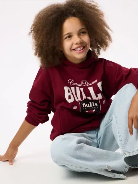 Reserved Bluza Chicago Bulls NBA bordowy