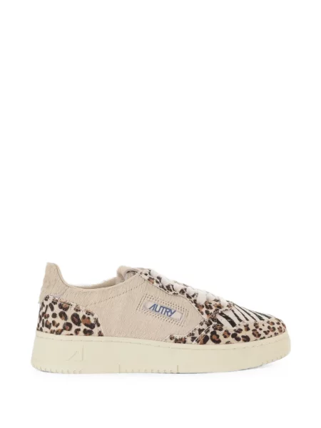 Sneakerși Autry cu șireturi cu imagine cu model leopard