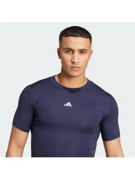 Adidas Technikai póló TECHFIT Compression Training sötétkék