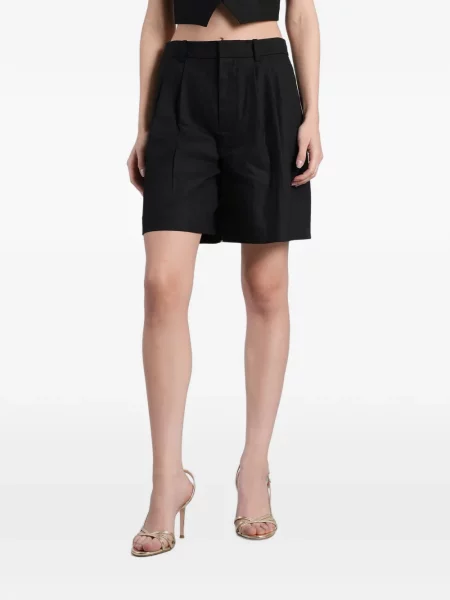 Pantaloni scurți Alice + Olivia negru