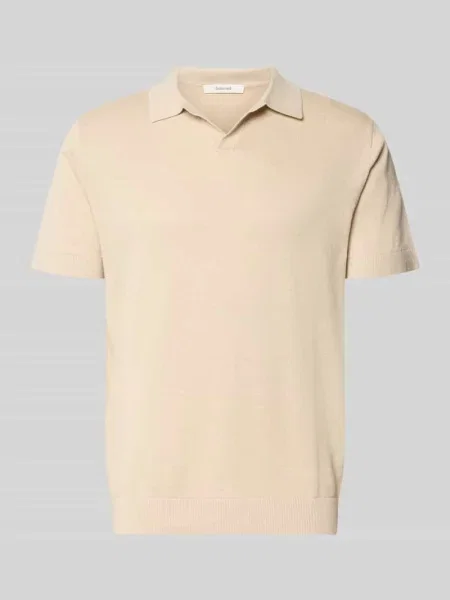 Koszulka polo o kroju regular fit z mieszanki bawełny i lnu model MATTIS' Selected Homme biała