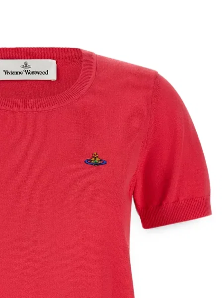Тениска Vivienne Westwood бродирана червено