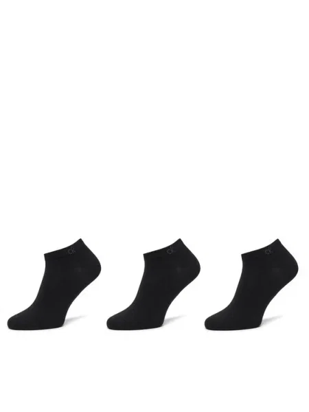 Calvin Klein Set de 3 perechi de șosete medii pentru bărbați negru
