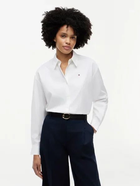 TOMMY HILFIGER Bluză alb