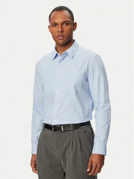 Calvin Klein Cămașă deschis albastru