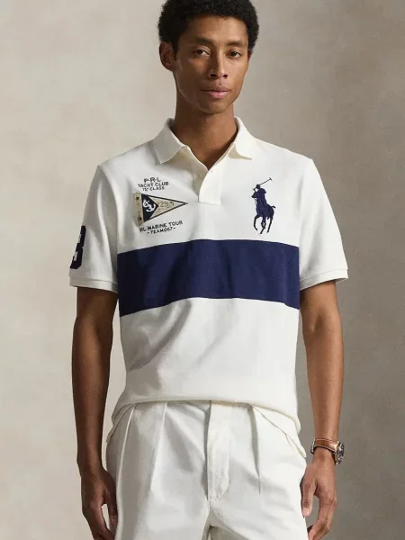 Tricou polo Polo Ralph Lauren bej