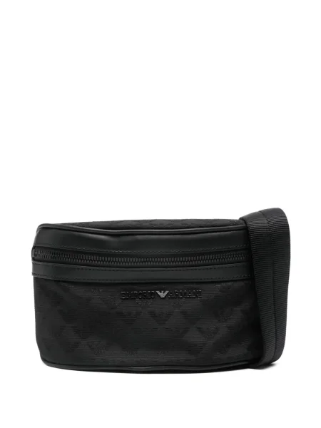 Curea Emporio Armani cu autograf negru