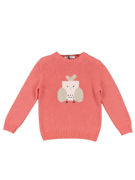 Sweter dziecięcy L'orsobruno różowy