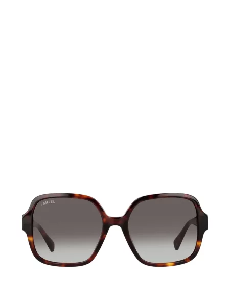 Ochelari de soare Lancel cu imprimeu geometric maro