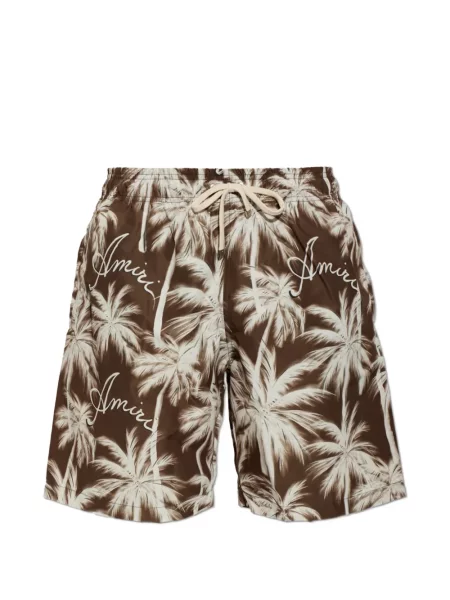 Slip de baie Amiri cu imagine maro
