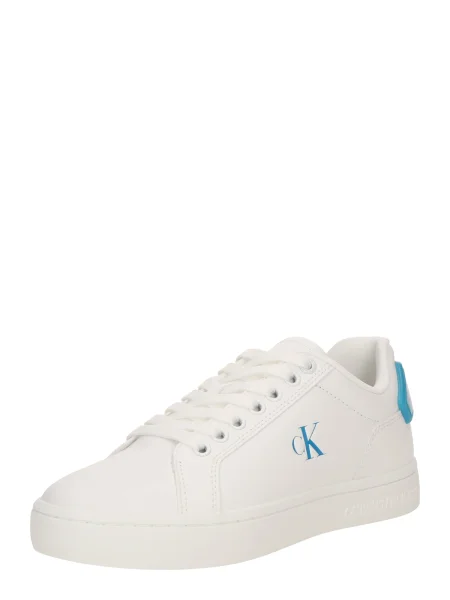 Calvin Klein Jeans Sneakersy Classic Cupsole Ru Patch Lth Wn biela