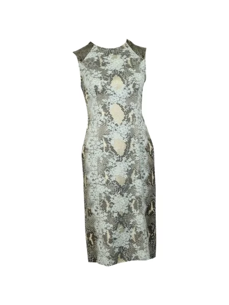 Rochie midi Erdem cu imagine până la genunchi de costum gri