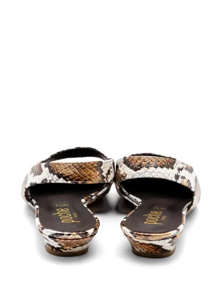 Pantofi cu toc Poche Paris slingback maro