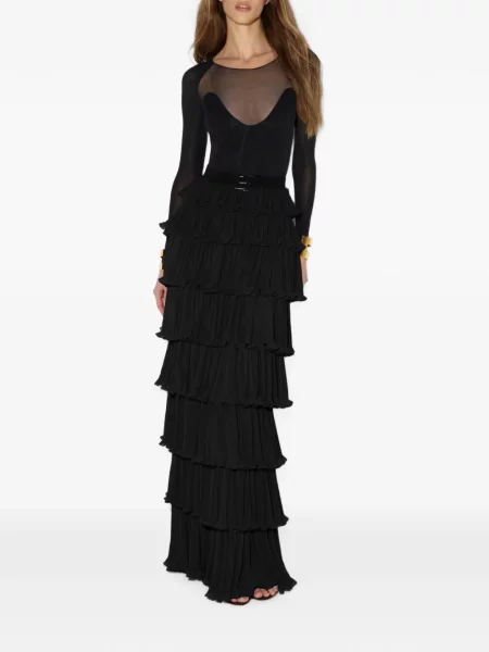 Body Elisabetta Franchi din jerseu negru