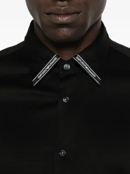 Дълго риза Emporio Armani черно