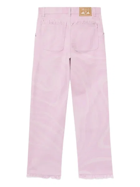 Pantaloni Pucci cu imagine roz