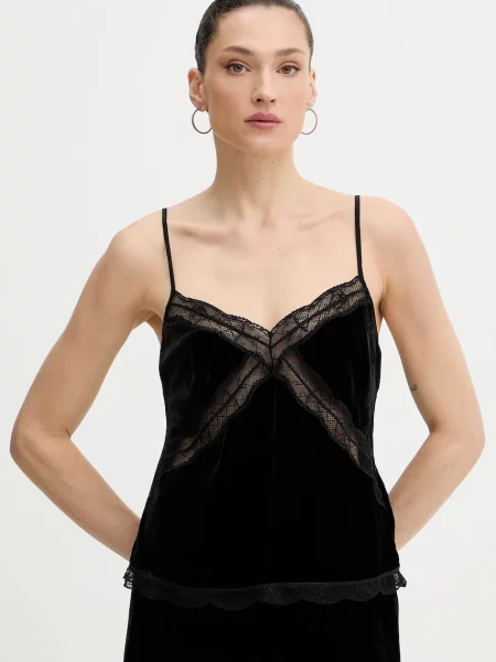 Bluză Zadig&voltaire de mătase negru