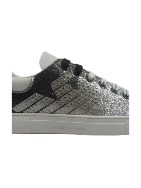 Sneakersy Emporio Armani skórzane białe
