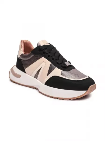 Alexander Smith Sneakers HYDE cu adaos de piele negru