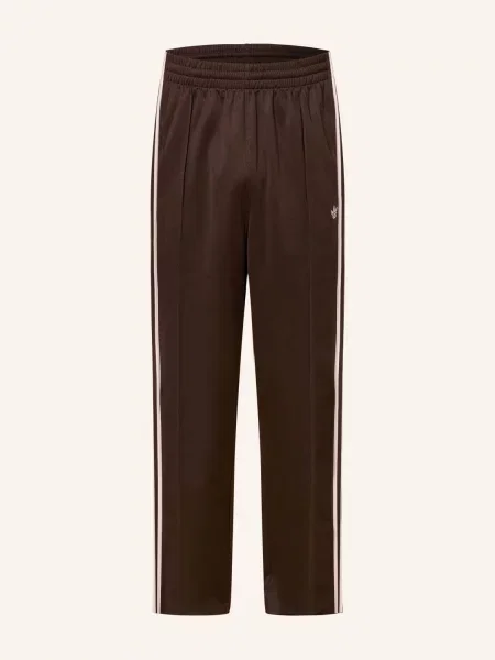 Pruhovaný sportovní kalhoty Adidas Originals růžový