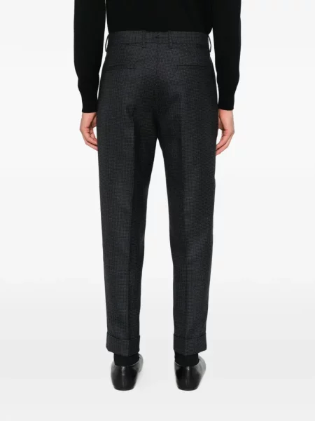 Pantaloni Berwich cu model pepito albastru