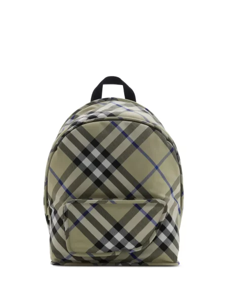 Rucsac Burberry în carouri cu imagine verde