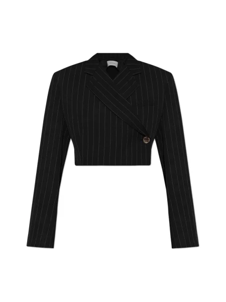 Sportmax marynarka Utopia dwurzędowa gładka czarny