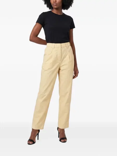 Pantaloni Brunello Cucinelli conici galben