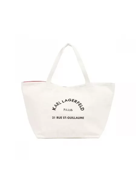 Karl Lagerfeld Shopper torba RSG crna / bijela bež