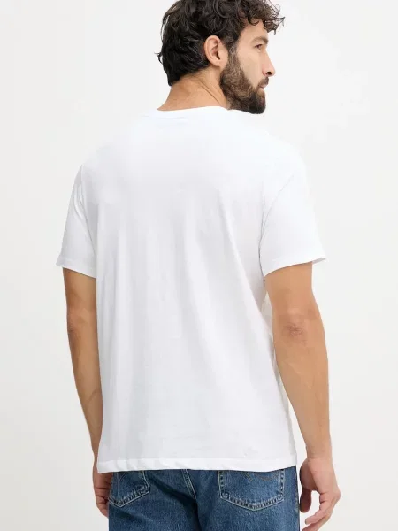 Michael Kors tricou din cu imprimeu alb