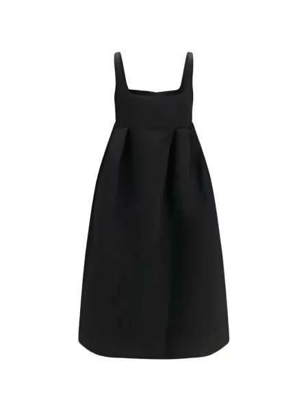 Rochie midi Ganni negru