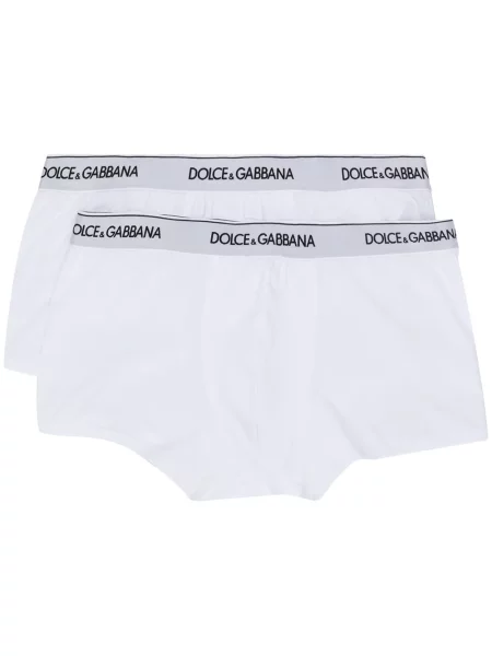 Boxeri Dolce & Gabbana cu broderie alb