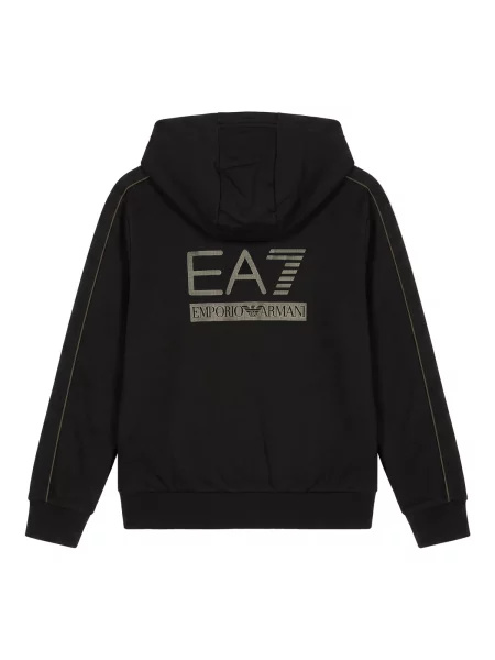Gyerek kapucnis melegítő felső Emporio Armani Ea7 fekete