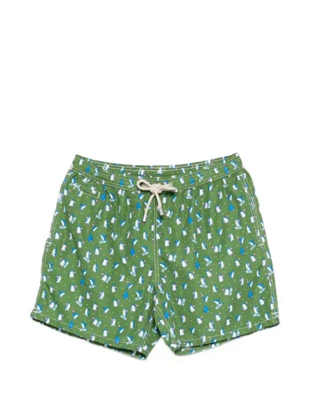 Slip de baie Mc2 Saint Barth cu imagine cu cordon verde