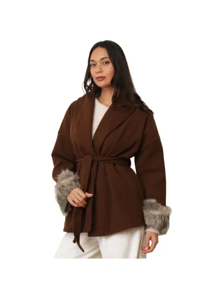 Palton La Modeuse maro