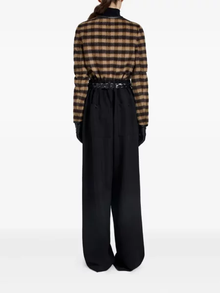 Geacă Proenza Schouler în carouri maro