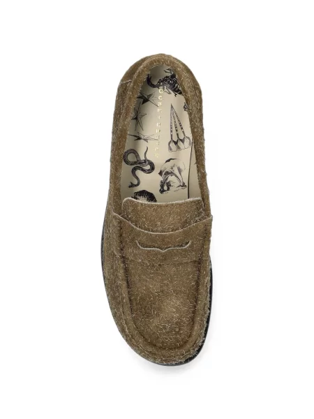 Pantofi loafer Duke & Dexter din piele verde