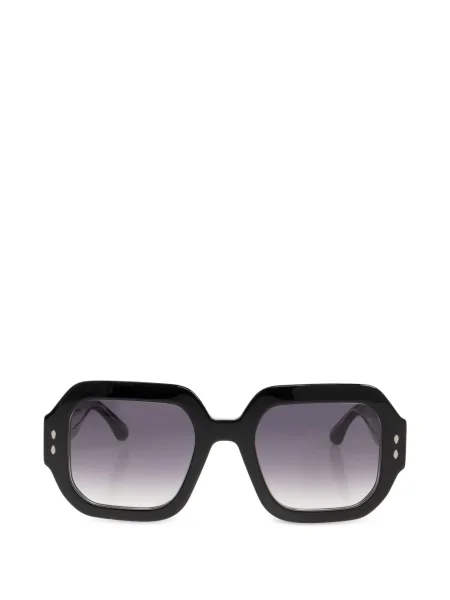 Ochelari de soare Isabel Marant Eyewear cu imprimeu geometric cu tepi negru