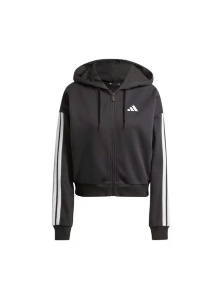 Adidas bluza Essentials z kapturem z aplikacją czarny