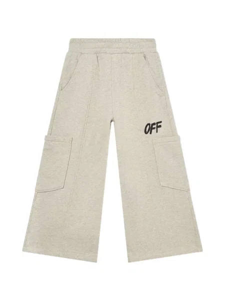 Dětské cargo kalhoty Off-white bílé