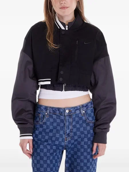 Top sport Nike din fleece plisat fără mâneci alb