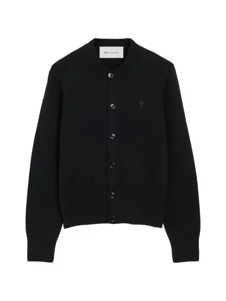 Cardigan Ami Paris de lână negru