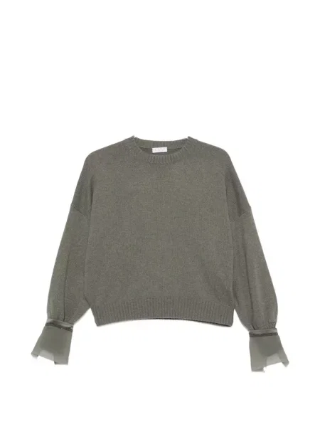 Pulover Brunello Cucinelli gri