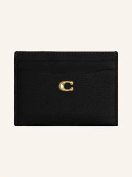 Coach etui na karty skórzane Essential Card Case czarny