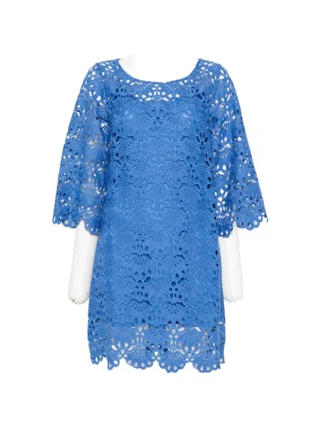 Rochie Twinset din dantelă albastru