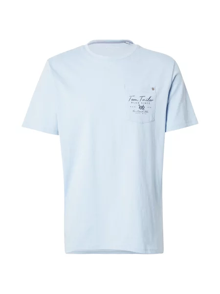 TOM TAILOR Tricou bleumarin / deschis albastru