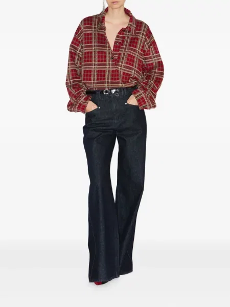 Pantaloni Isabel Marant albastru