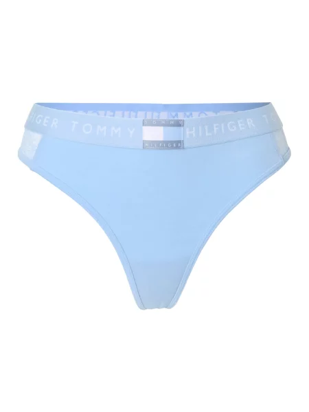 Tommy Hilfiger Underwear Tanga albastru porumbel / albastru pastel / albastru deschis alb