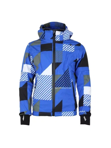 Kurtka softshell z nadrukiem Peak Mountain Cover szara