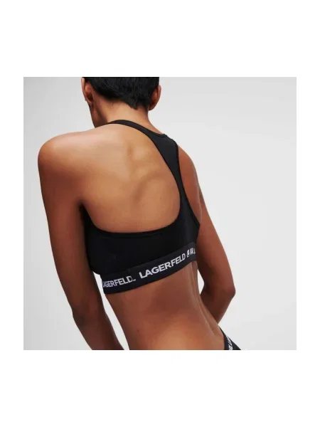 Sutien Karl Lagerfeld cu autograf negru